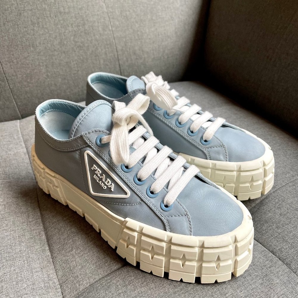 PRADA 50mm Logo Flatform Sneakers
